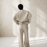 pyjamas set man in organic linen