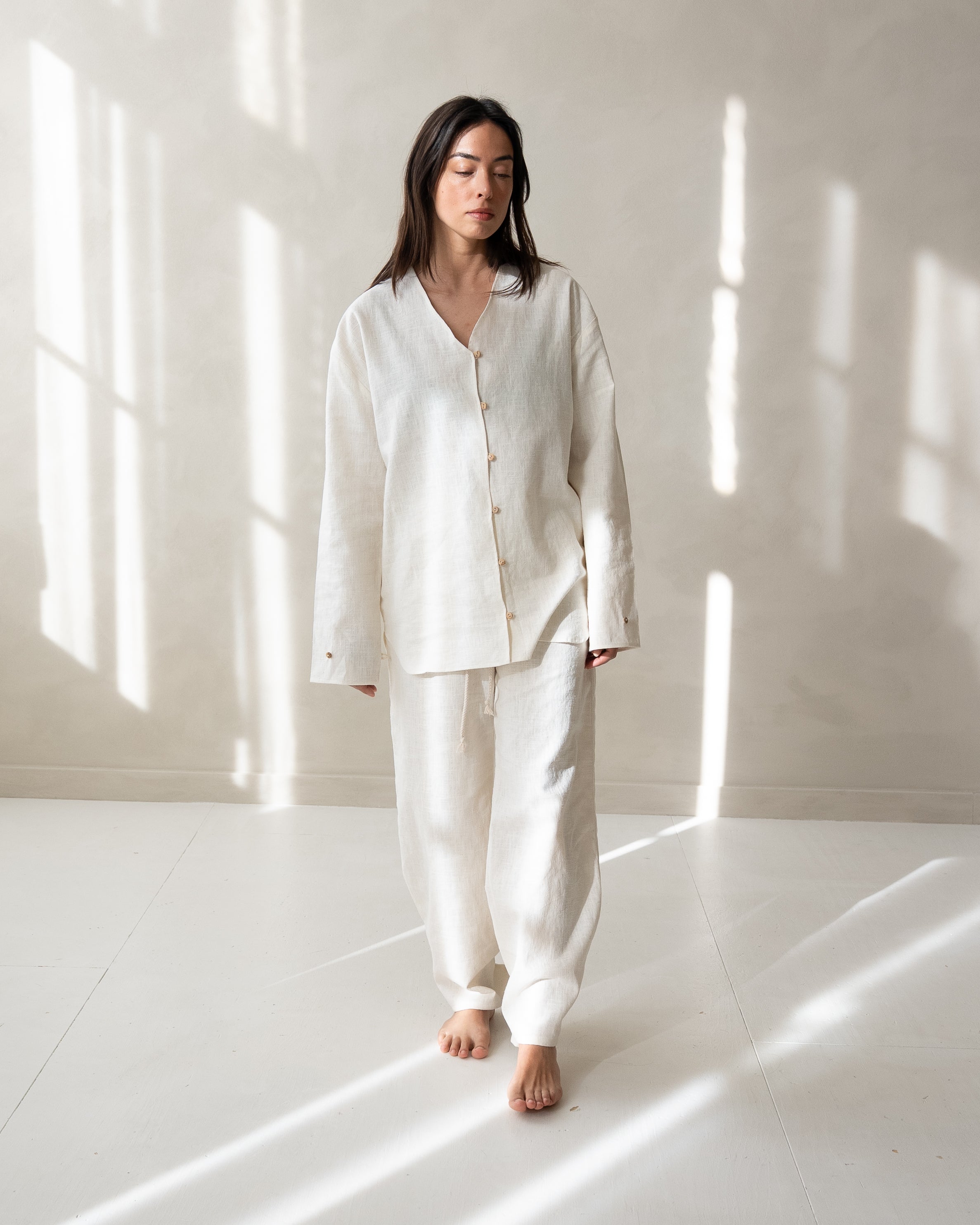 Organic Linen sleepwear set woman