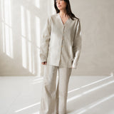 pyjamas set woman organic linen