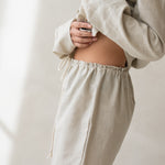 linen pyjamas beige