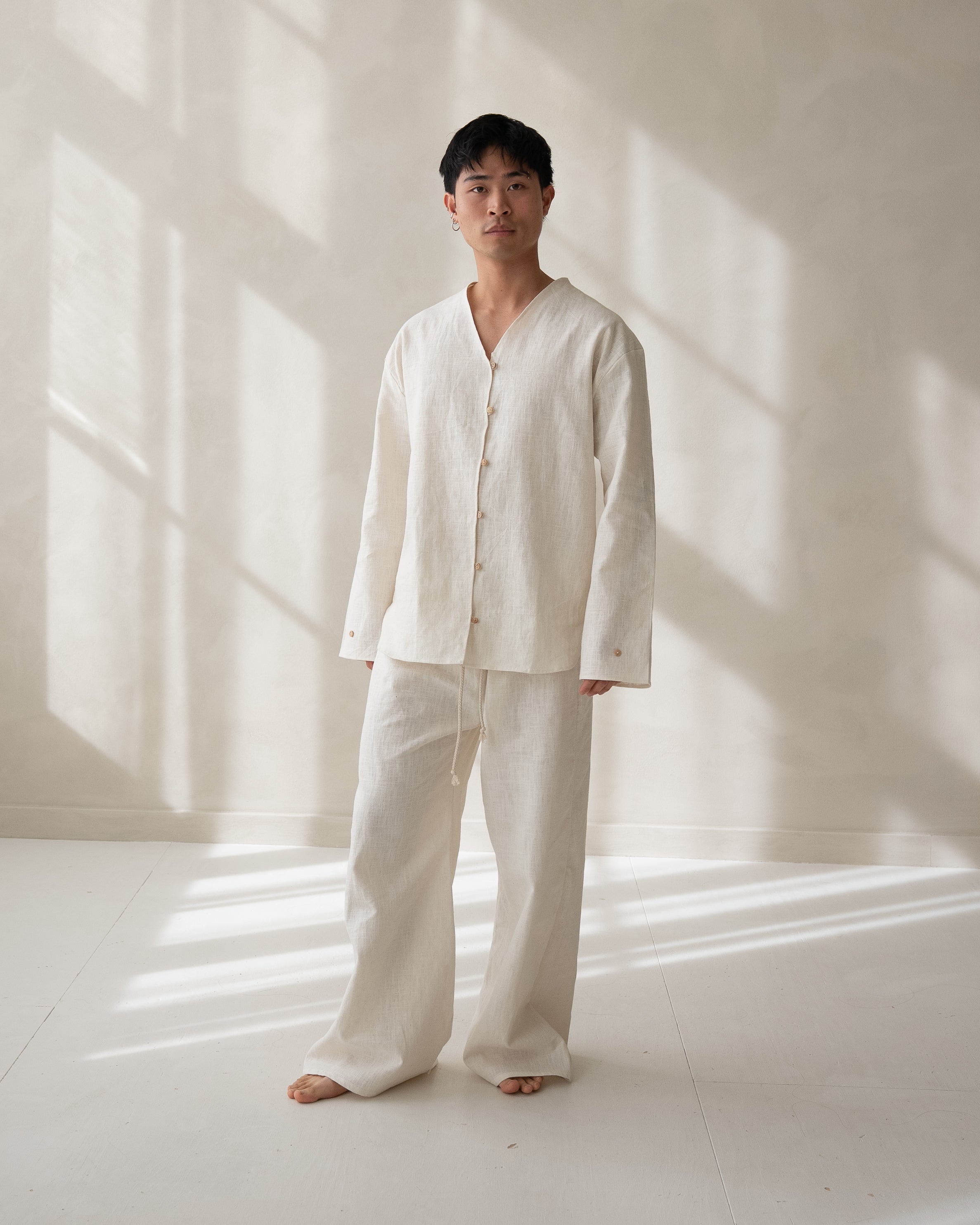 Organic linen pyjamas man