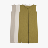The linen sleeping bag in green