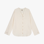 High quality linen sleepwear top blouse