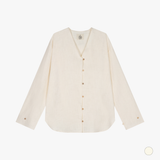 Organic Linen pyjama top ecru