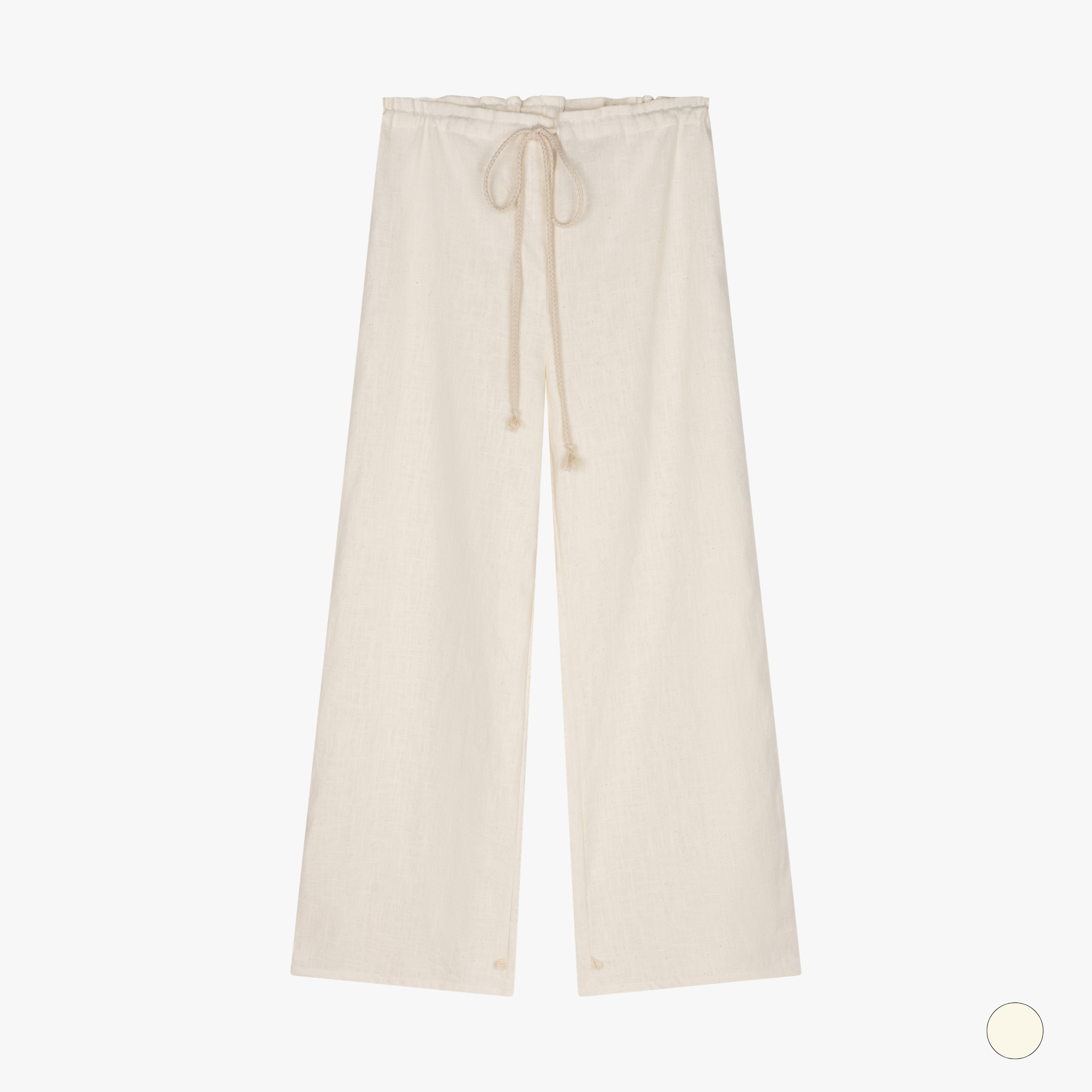 Organic linen trouser pyjama ecru