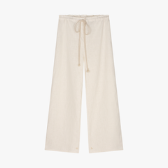 Organic linen trouser ecru 