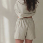 100% organic Linen short pyjama beige 