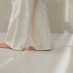 Organic linen trouser ecru 