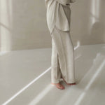 100% organic Linen blouse beige